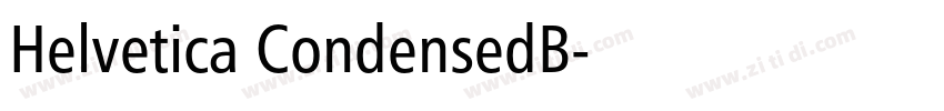 Helvetica CondensedB字体转换